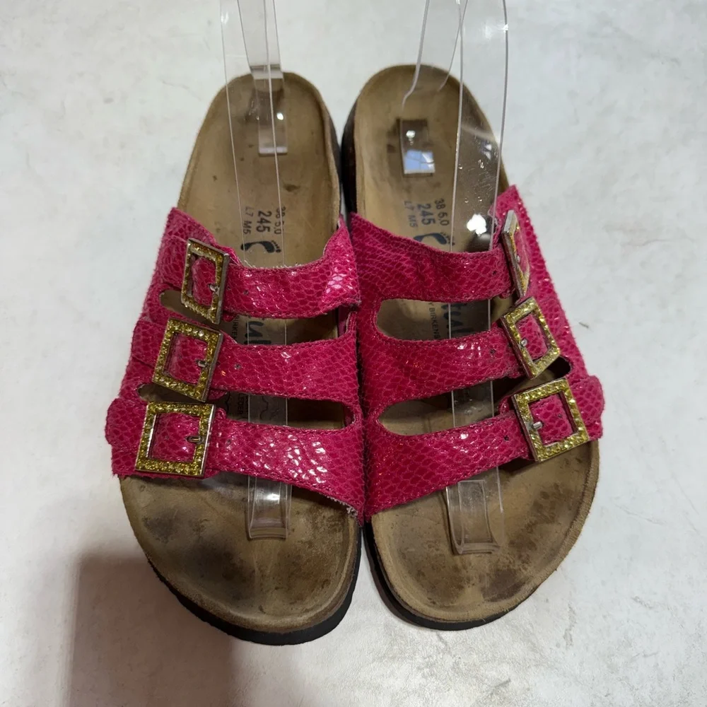 Betula by Birks Sandals with Gold Buckles - Picture 5 of 7